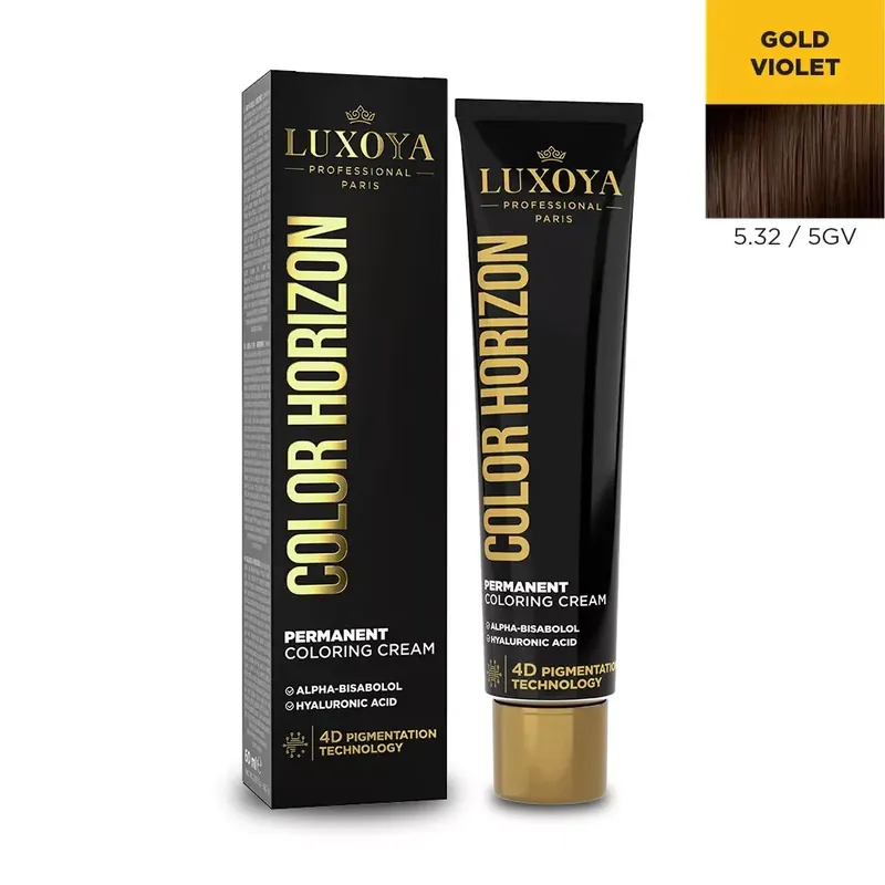 LUXOYA HAIR COLOR HORIZON - Ammóniás hajfesték 5.32/5GV 60 ml Gyors kiszállítás