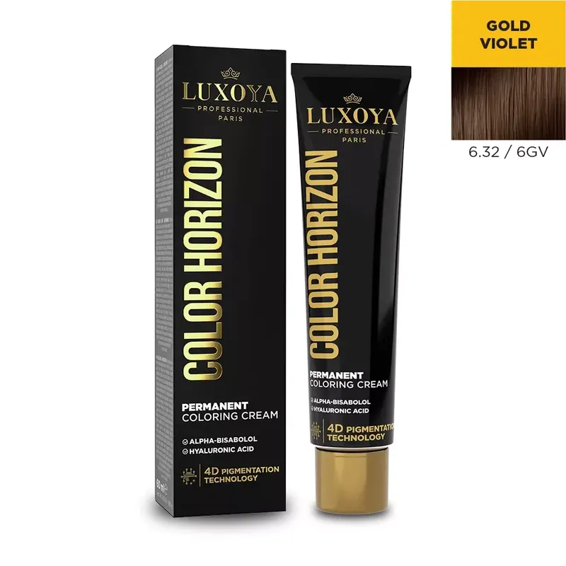 Kiárusítás LUXOYA HAIR COLOR HORIZON - Ammóniás hajfesték 6.32/6GV 60 ml