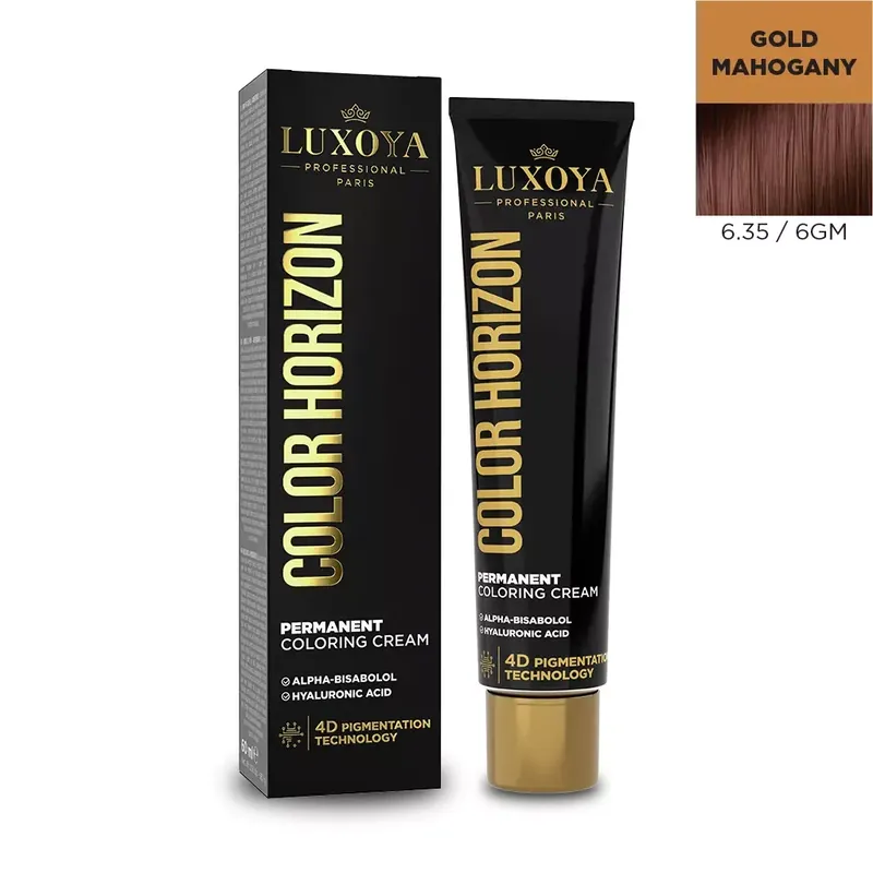 LUXOYA HAIR COLOR HORIZON - Ammóniás hajfesték 6.35/6GM 60 ml Szuper akció
