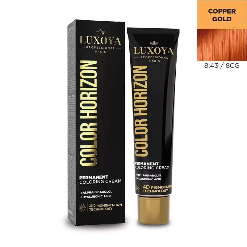 LUXOYA HAIR COLOR HORIZON - Ammóniás hajfesték 8.43/8CG 60 ml Azonnali szállítás