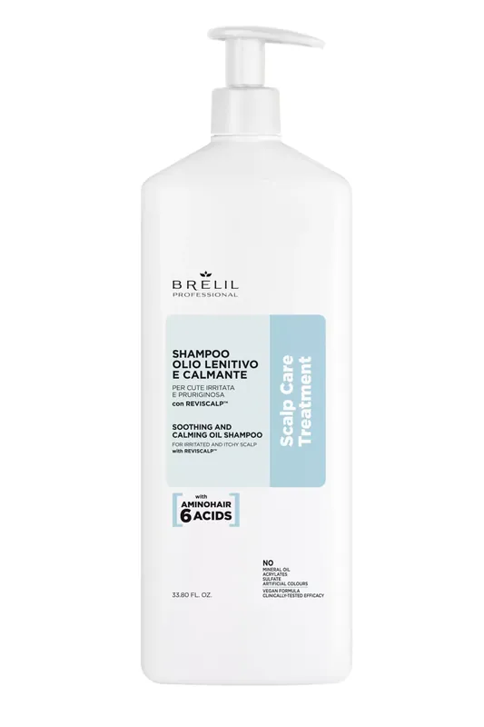 Ne maradj le Brelil Amino Treatment Calming Shampoo - Nyugtató Sampon érzékeny fejbőrre 1000 ml