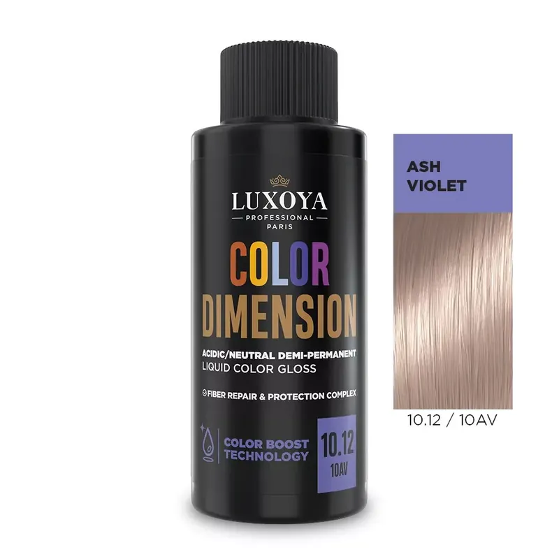 Bestseller COLOR DIMENSION - Ápoló és ragyogást fokozó hajszínező 10.12/10AV - 60ml