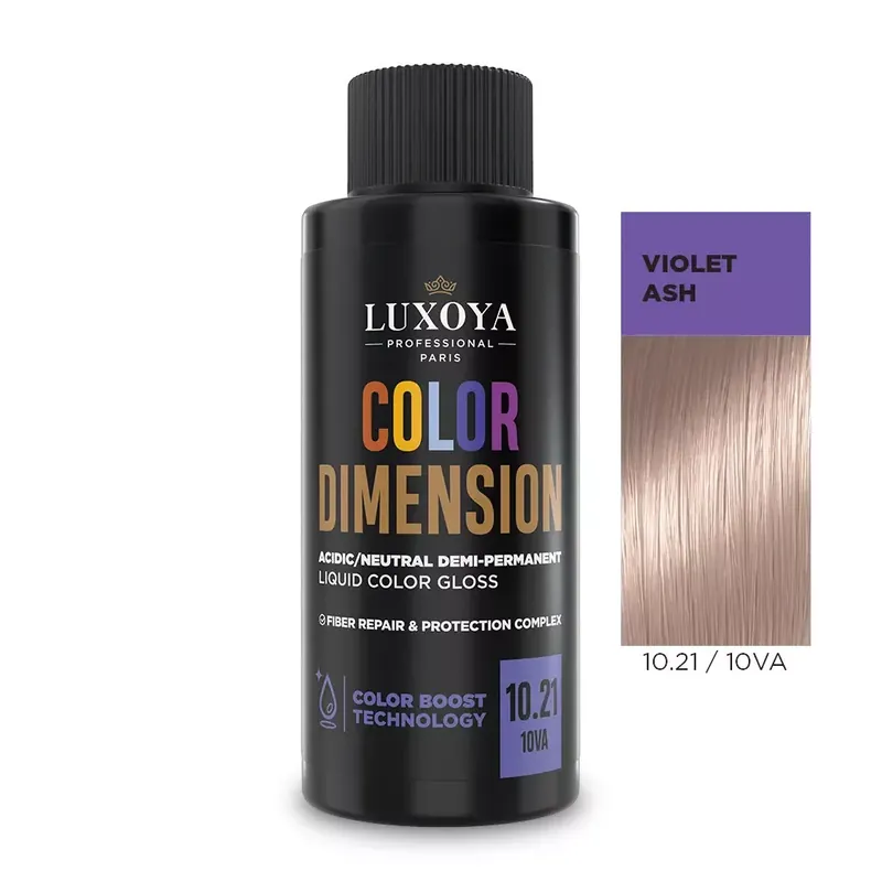 COLOR DIMENSION - Ápoló és ragyogást fokozó hajszínező 10.21/10VA - 60ml Outlet
