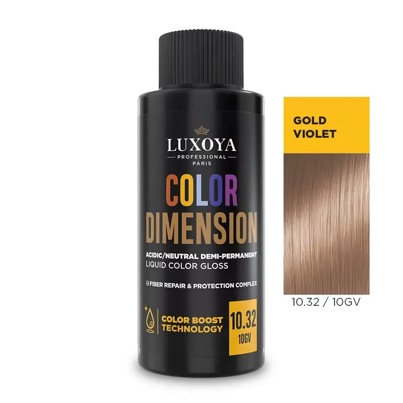 COLOR DIMENSION - Ápoló és ragyogást fokozó hajszínező 10.32/10GV - 60ml Akció