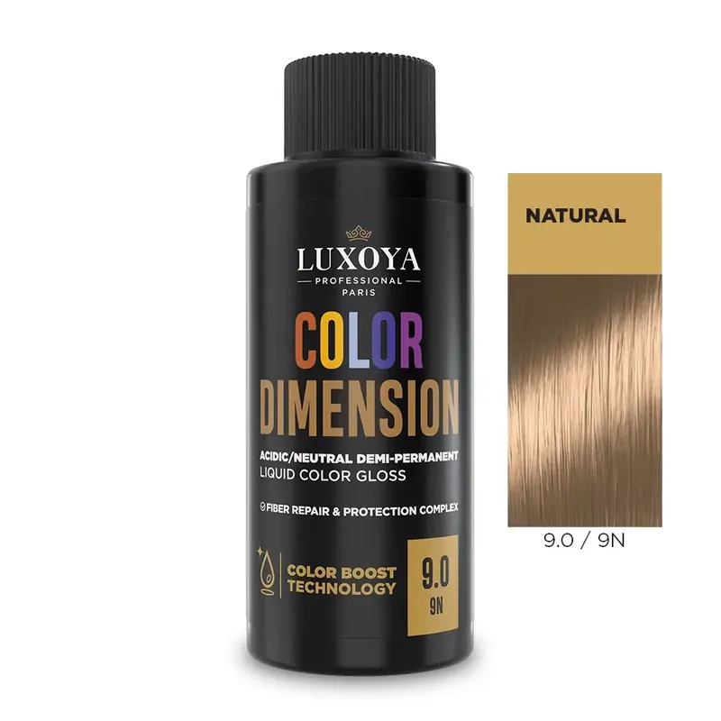Expressz kézbesítés COLOR DIMENSION - Ápoló és ragyogást fokozó hajszínező 9.0/9N - 60ml
