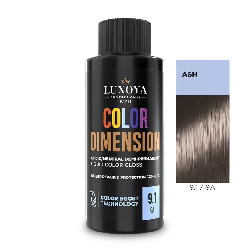 Expressz szállítás COLOR DIMENSION - Ápoló és ragyogást fokozó hajszínező 9.1/9A - 60ml