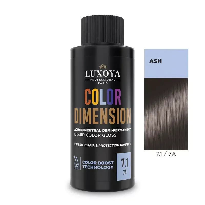 Outlet COLOR DIMENSION - Ápoló és ragyogást fokozó hajszínező 7.1/7A - 60ml