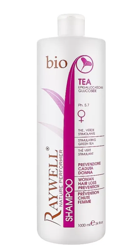 Nézd meg most Raywell BIO Tea Hajnövesztő és hajhullás elleni sampon nőknek 1000 ml