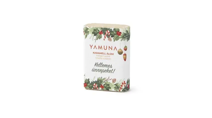 YAMUNA Kellemes Ünnepeket mini szappan karamell álom 33g Kedvezmény