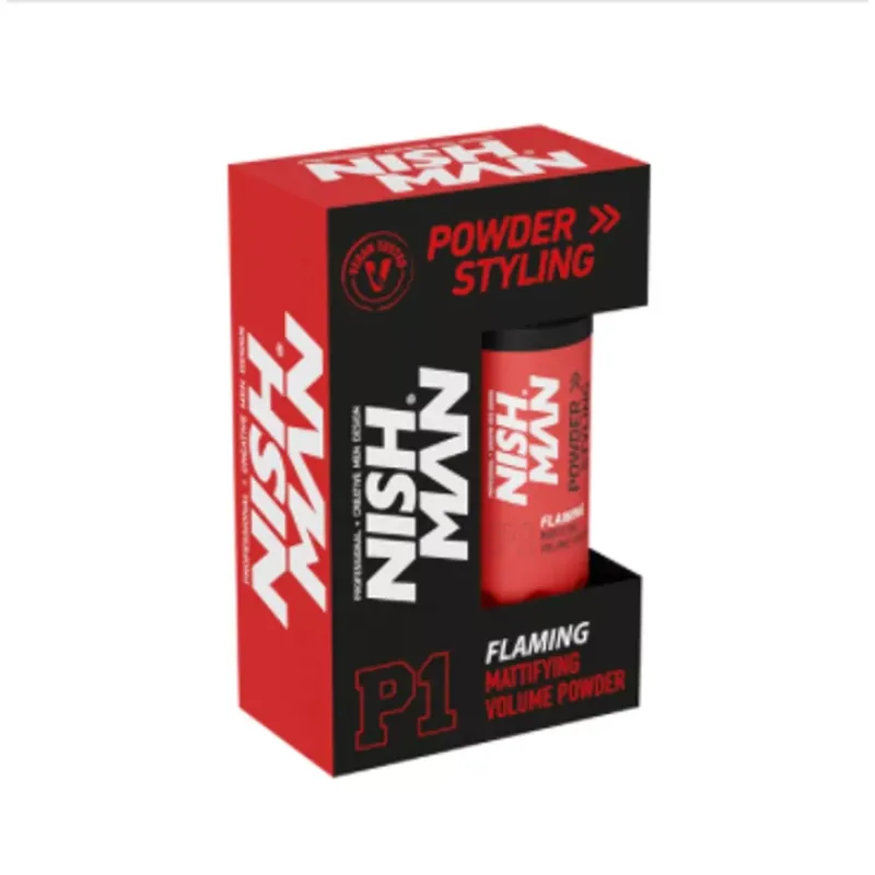 Kiárusítás Nish Man Mattifying Volume P1 Flaming hajformázó por 20g