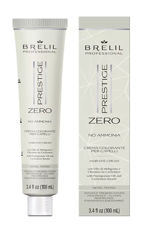 Brelil PRESTIGE ZERO ammóniamentes hajfesték DARK BLONDE 6 (sötét szőke) 100 ml Újdonság