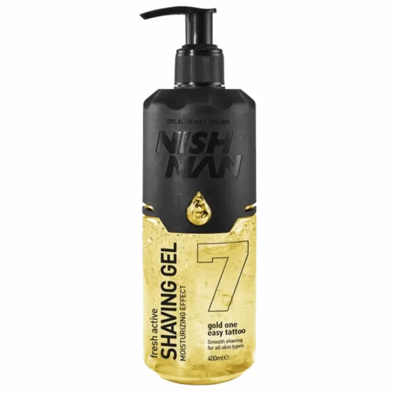 Akciós ár Nish Man Shaving Gel 7 Gold One - 400 ml