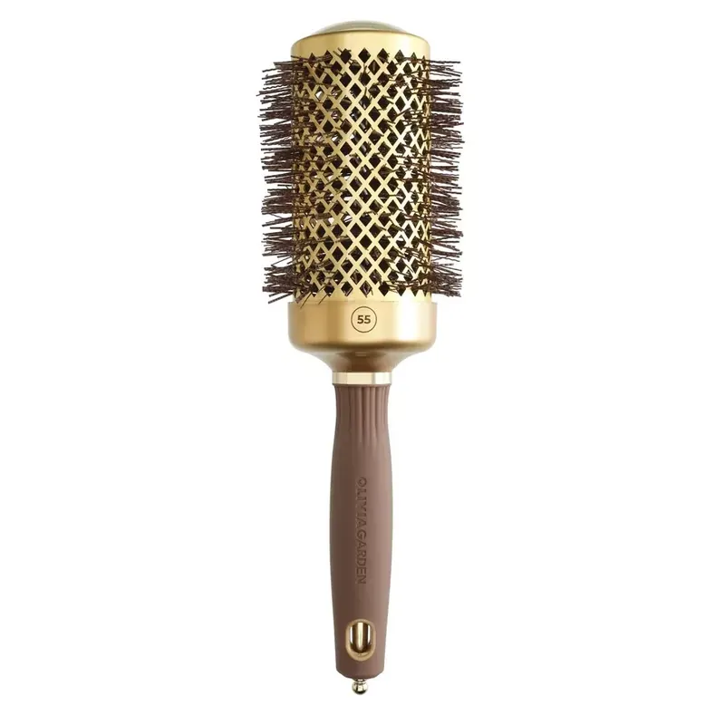 Végkiárusítás Olivia Garden Expert Blowout Shine NT-55 körkefe arany