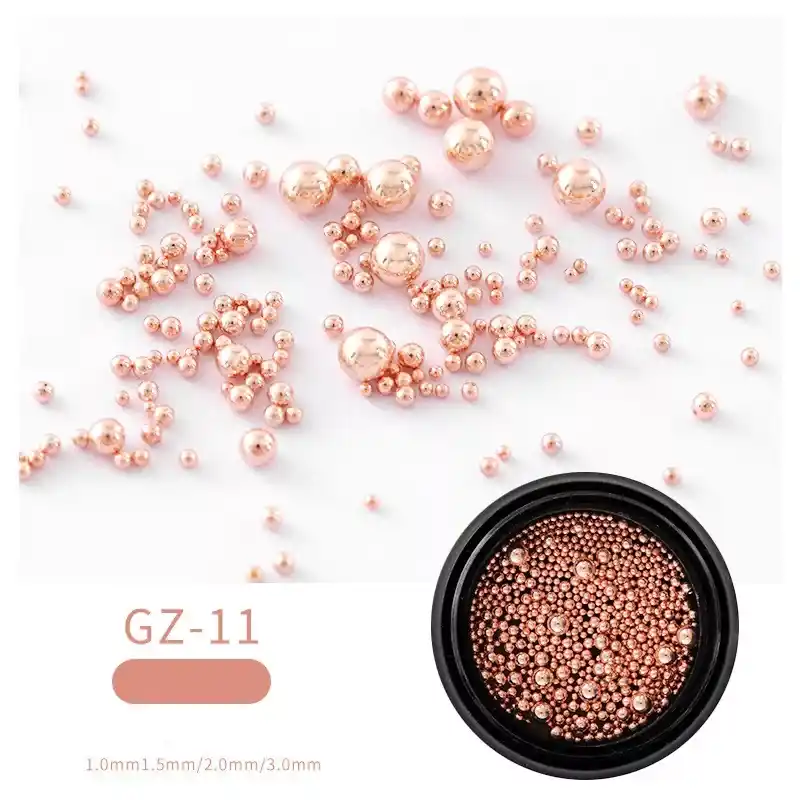 Árcsökkenés Rosegold szórógyöngy /kaviár vegyes méret - kis kiszerelés