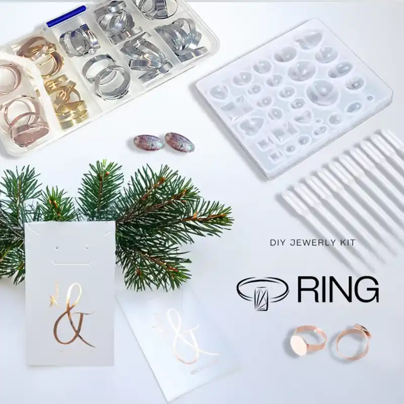 Olcsóbb DIY- gyűrű ékszerkészítő szett - RING