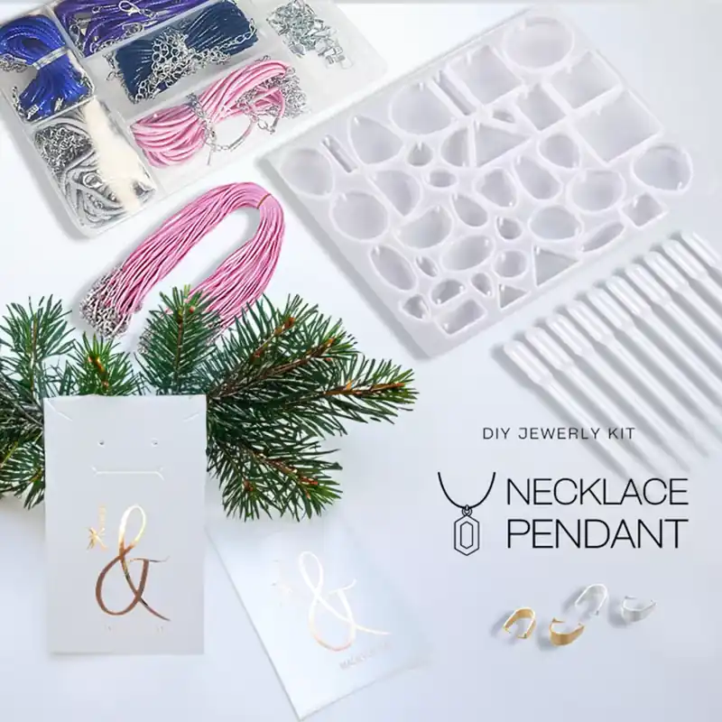 Prémium DIY- nyaklánc medállal ékszerkészítő szett - NECKLACE PEDANT