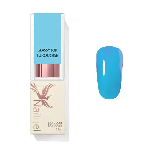 Csak ma Glassy Top Coat - TURQUOISE - Fényzselé 8ml