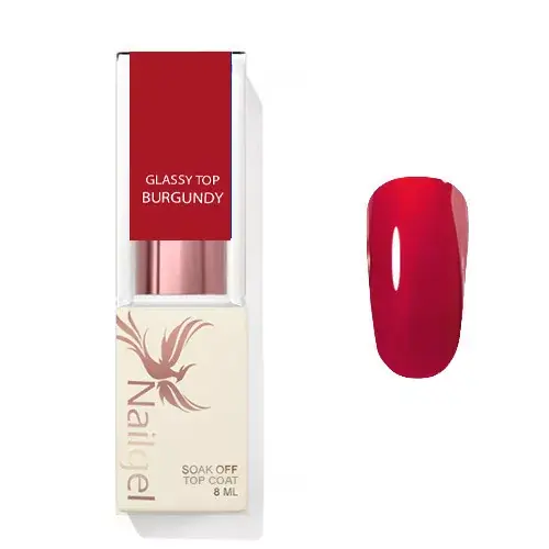 Glassy Top Coat - BURGUNDY - Fényzselé 8ml Biztonságos fizetés