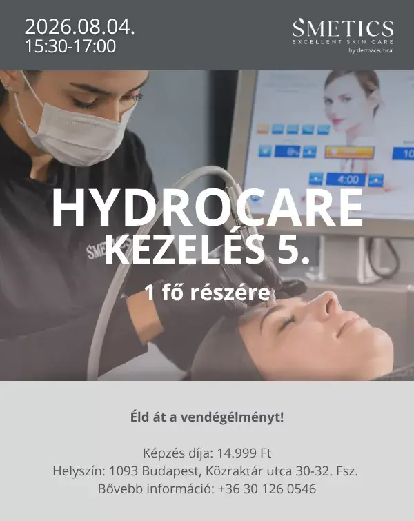 S‘METICS HYDROcare kezelés-éld át a vendégélményt 2026.08.04. / 5. Legkelendőbb