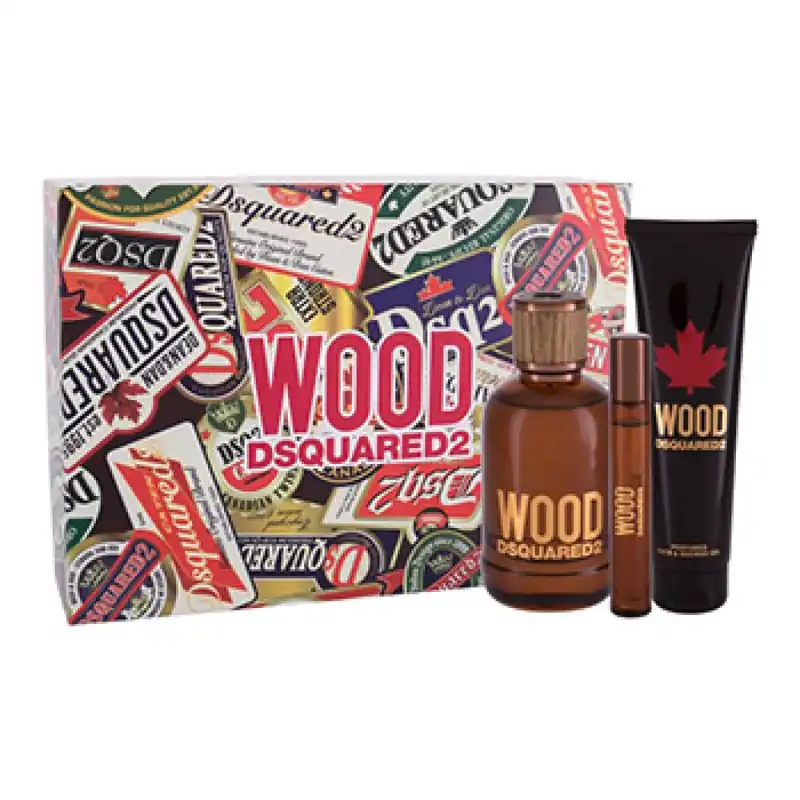 Kedvezményes ár Dsquared² Wood for Him szett III. eau de toilette - uraknak Kedvencek közé