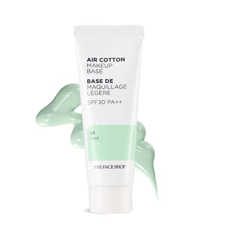 The Face Shop Air Cotton Makeup Base Primer No.01 Mint 35g (SPF30 PA++) Népszerű