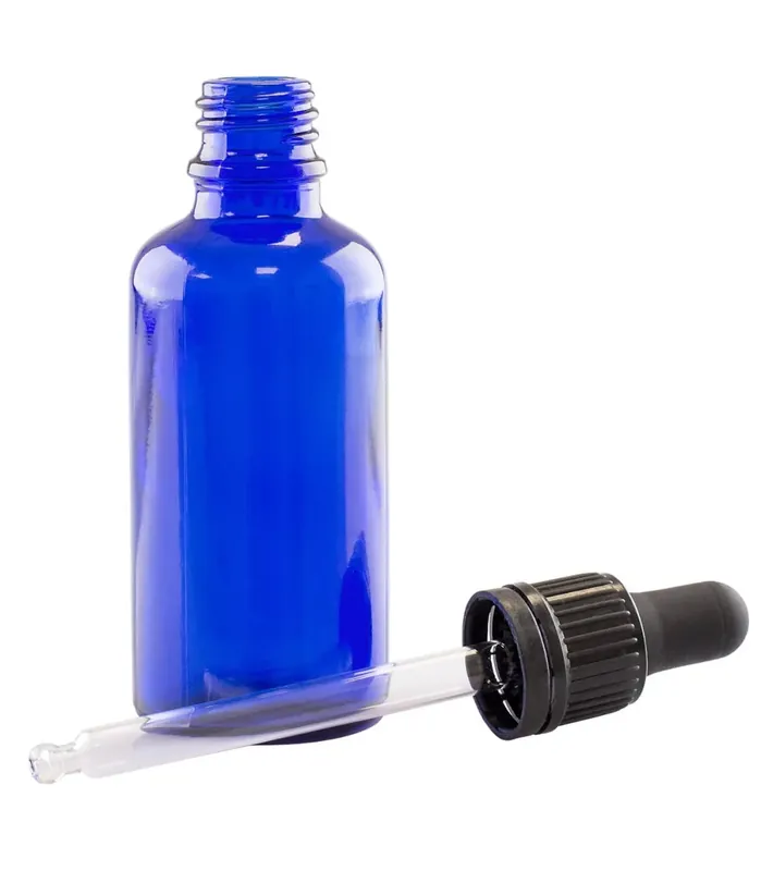 Legjobb ár WGW DIN18 Üvegpalack 50ml (kék) + üvegpipetta