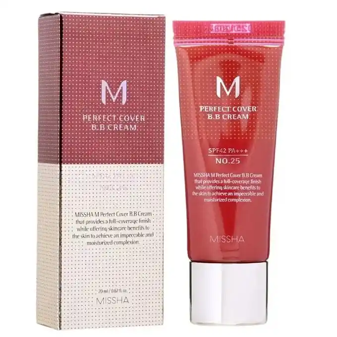 Missha M Perfect Cover BB Krém 25 Warm Beige mini 20ml (SPF42 PA+++) Árengedmény
