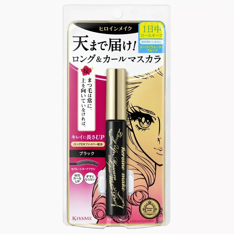 Heroine Make Super Waterproof Mascara Szempillaspirál - Long Up 01 Jet Black Olcsóbb