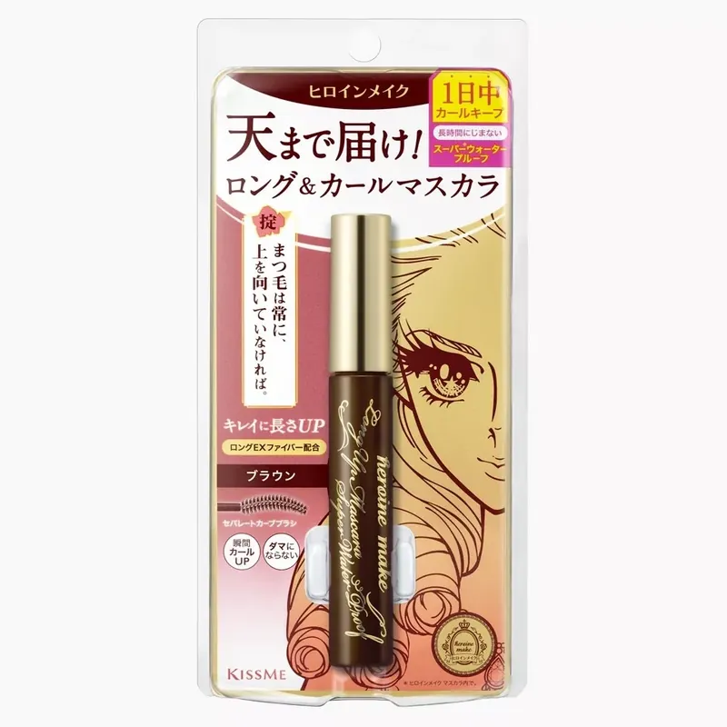Legkelendőbb Heroine Make Super Waterproof Mascara Szempillaspirál - Long Up 02 Brown