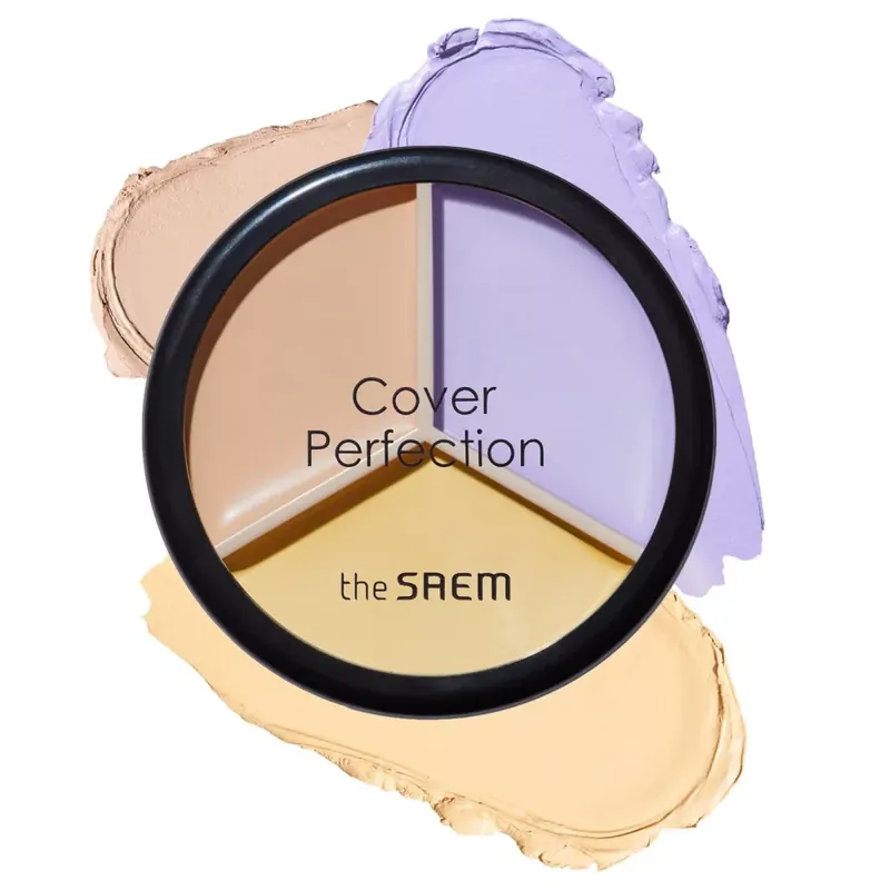 Szezonális akció The Saem Cover Perfection Triple Pot Korrektor 04 Tone Up Beige