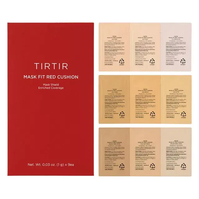 Tirtir Mask Fit Red Cushion Alapozó 1mlx9db termékminta Expressz szállítás