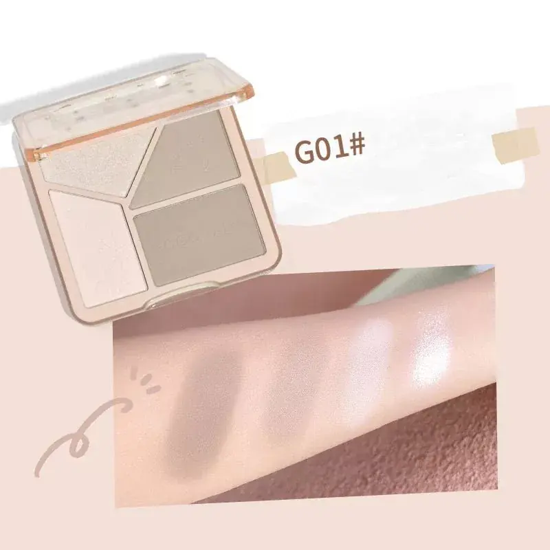 Expressz szállítás Gogo Tales Highlighter és Kontúr Paletta G01 Half-Sleeping Dairy