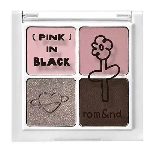 Azonnali szállítás Rom&nd Better Than Eyes Szemhéjfesték Paletta B02 Peony in Black (X INAPSQUARE Collection)