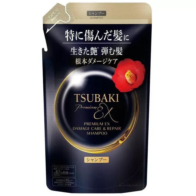 Tsubaki Premium EX Damage Care & Repair Sampon 300ml utántöltő tasak Rendeld meg most
