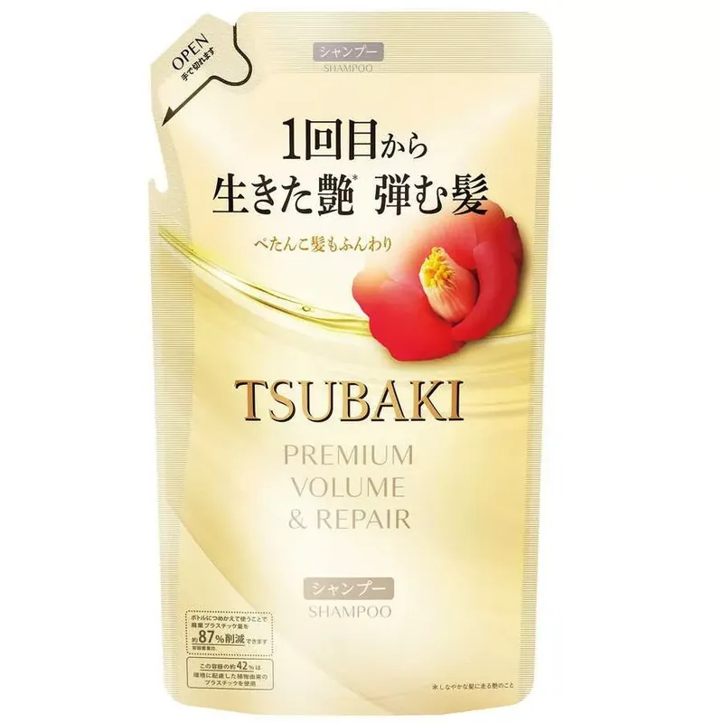 Tsubaki Premium Volume & Repair Sampon 300ml utántöltő tasak Vásárlói kedvenc