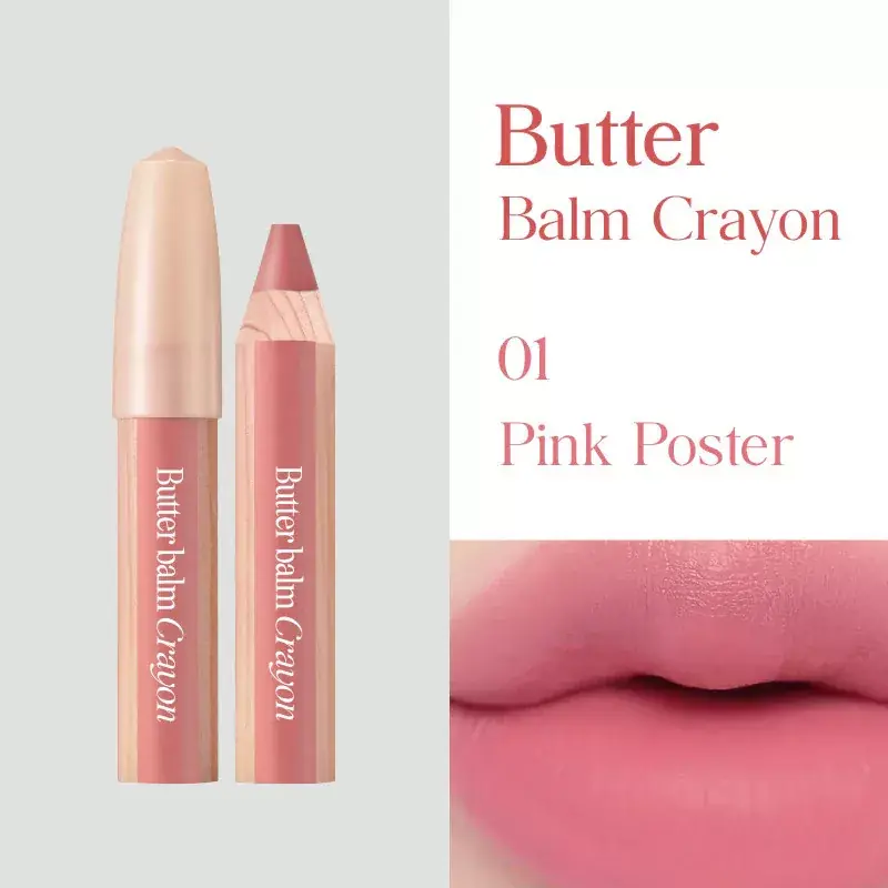 Clio Butter Balm Crayon Rúzs és Arcpirosító 01 Pink Poster 3.9g + ajándék hegyező Azonnal elérhető