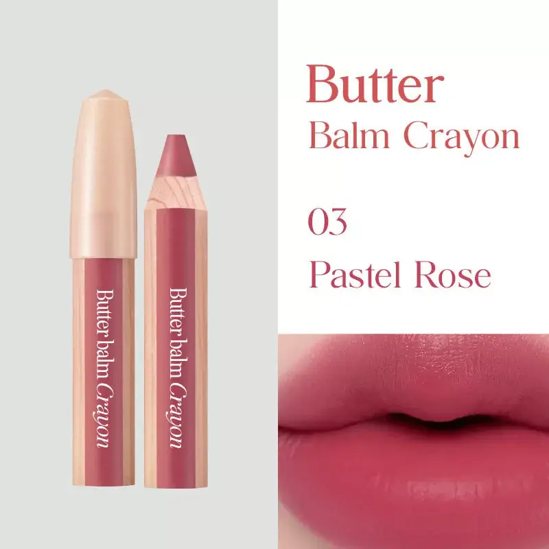Rendeld meg most Clio Butter Balm Crayon Rúzs és Arcpirosító 03 Pastel Rose 3.9g + ajándék hegyező