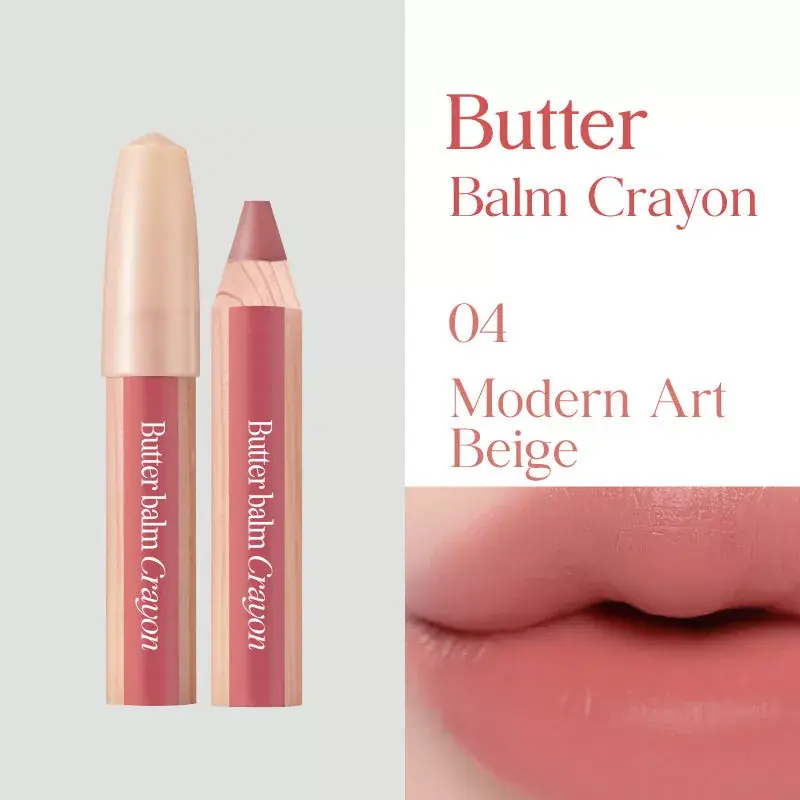 Clio Butter Balm Crayon Rúzs és Arcpirosító 04 Modern Art Beige 3.9g + ajándék hegyező Gyors szállítás