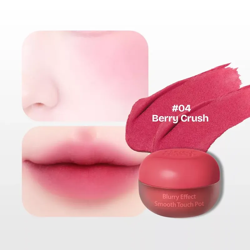 Milk Touch Dearthing Blurry Effect Smooth Touch Pot Rúzs és Arcpirosító 04 Berry Crush Kedvezményes ár