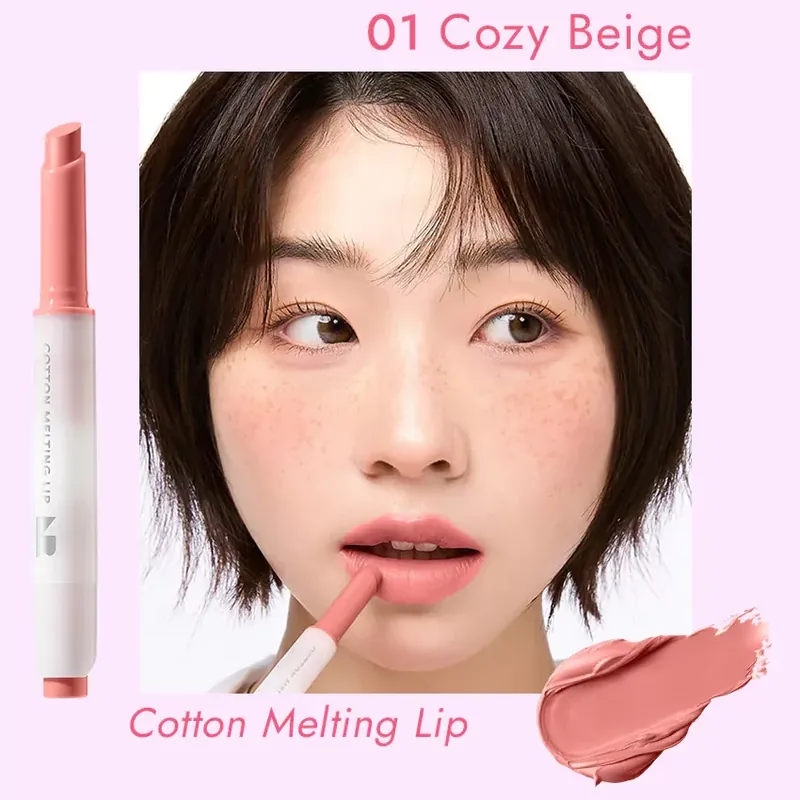 Újdonság Nature Republic Cotton Melting Lip Rúzs 01 Cozy Beige