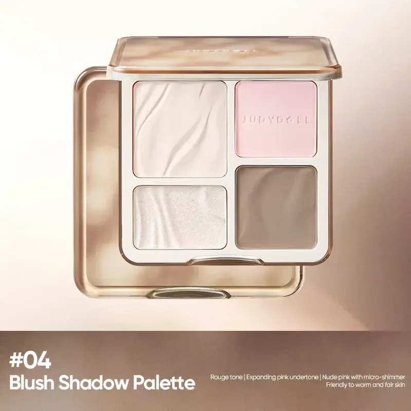 Legkelendőbb Judydoll 2 IN 1 Highlighter és Kontúr Paletta 04 Blush Shadow Palette 9g