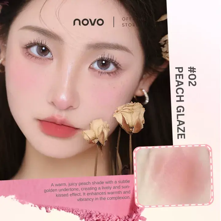 Novo Airy Blush Stick Arcpirosító 02 Peach Glaze 3.4g Rendeld meg most