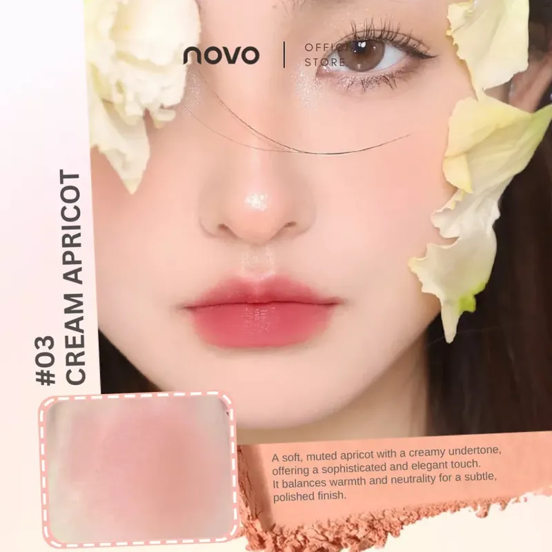 Novo Airy Blush Stick Arcpirosító 03 Cream Apricot 3.4g Utolsó esély
