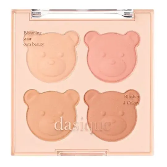 Prémium Dasique Blending Mood Cheek Arcpirosító Paletta 16 Brown Bear (My Bear Collection)