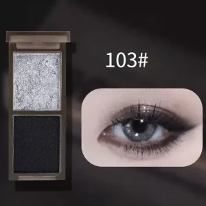 Azonnali szállítás Biya Smoky Duo Szemhéjfesték Paletta 103 Silver Glitter & Black