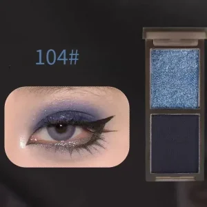 Végkiárusítás Biya Smoky Duo Szemhéjfesték Paletta 104 Metallic Blue & Charcoal Gray