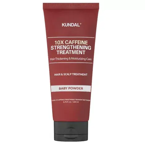 Azonnali szállítás Kundal 10x Caffeine Strengthening Hajkezelés - Baby Powder 200ml