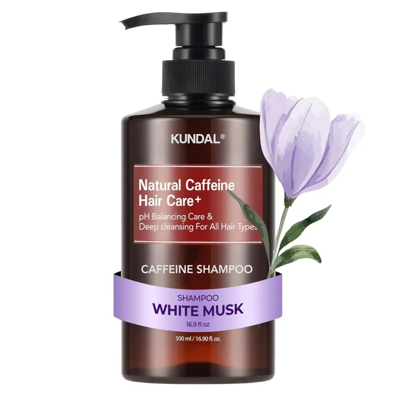 Kundal Natural Caffeine Hair Care Sampon - White Musk illat 500ml Legkelendőbb