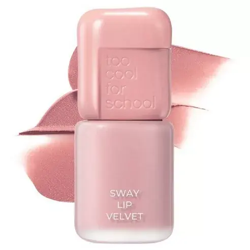 Alacsony ár Too Cool For School Sway Lip Velvet Ajak Tint 02 Nutty Pink 3.3g