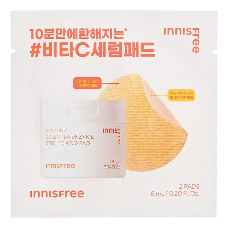 Innisfree Vitamin C Green Tea Enzyme Brightening Korong 2db Népszerű